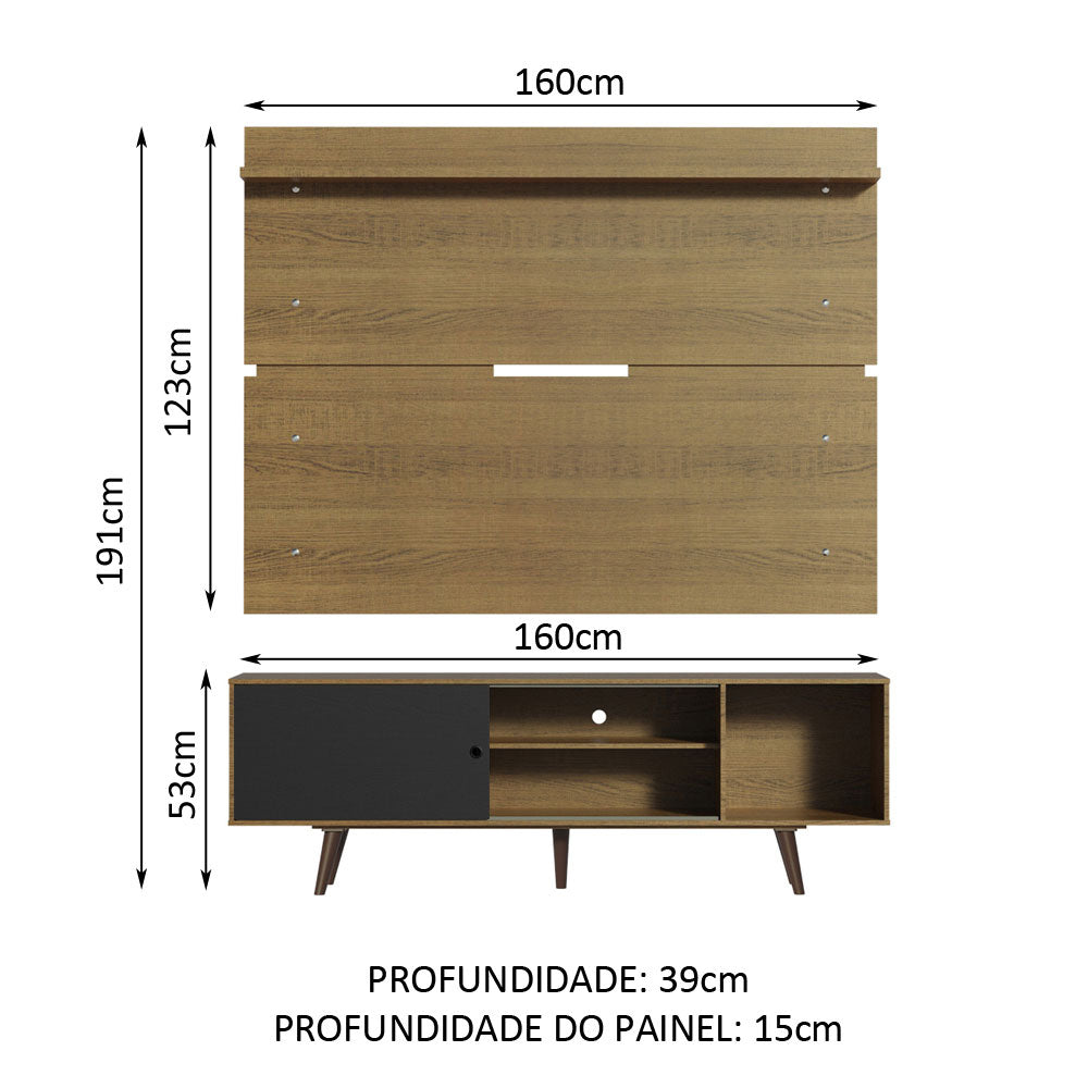 Centro de Entretenimiento para TV Dubai Mesa y Panel Hasta 65 Pulgadas