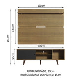 Centro de Entretenimiento para TV Dubai Mesa y Panel Hasta 65 Pulgadas