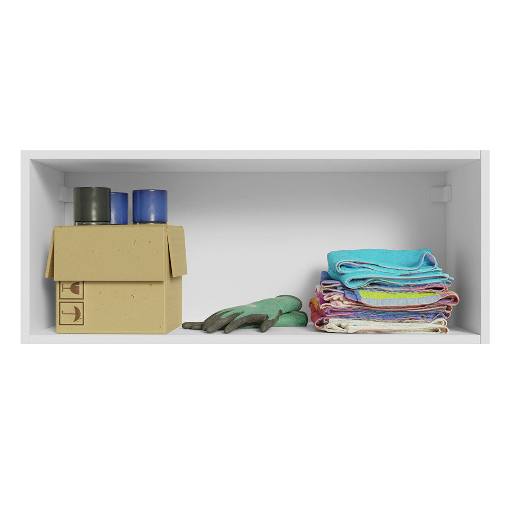 Gabinete Superior de Almacenamiento para Garaje 80 cm Multiuso Blanco Madesa