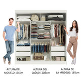 Closet Reno 3 Puertas Corredizas 2 Espejos