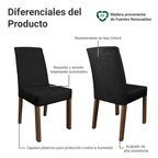 Kit 2 Sillas de Comedor 4255 Oxford Madesa