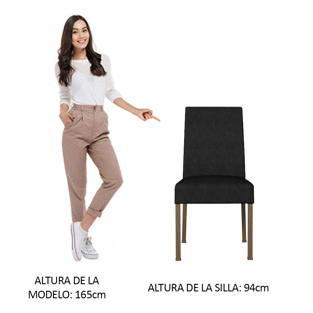 Kit 2 Sillas de Comedor Madesa 4255 Oxford