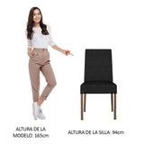 Kit 2 Sillas de Comedor Madesa 4255 Oxford