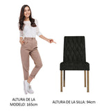 Kit 2 Sillas de Comedor Madesa 4256 Oxford