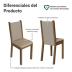 Kit de 4 Sillas de Comedor 4291