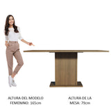 Mesa de Comedor Rectangular 6 Puestos