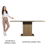 Mesa de Comedor Rectangular 6 Puestos