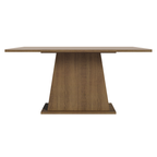 Mesa de Comedor Rectangular 6 Puestos de Madera Marrón/Crema Madesa