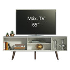Centro de Entretenimiento Mesa para TV Cairo Hasta 65 Pulgadas - Blanco
