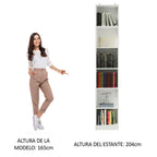 Mueble Estante Librero con 6 Niveles Blanco
