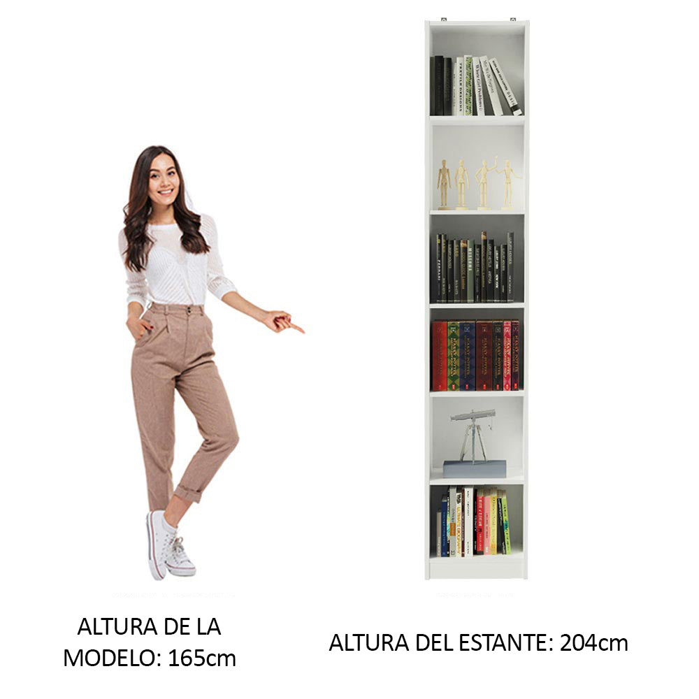 Mueble Estante Librero con 6 Niveles