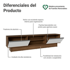 Centro de Entretenimiento Mesa para TV Glamy Hasta 80 Pulgds