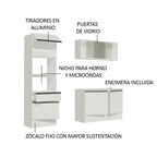 Cocina Integral Topazio 1.80 m con Encimera Blanco