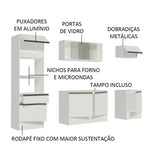 Cocina Integral Topazio 2.40 Metros con Encimera
