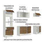 Cocina Integral Topazio 2.40 m con Encimera