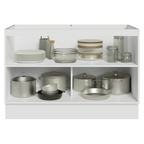 Mueble de Cocina Bajo Vik 1.20 Metros 2 Puertas Blanco/Verde