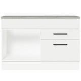 Mueble de Cocina Bajo Agata 1.20 m 1 Puerta 2 Cajones con Encimera
