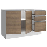 Mueble de Cocina Bajo Glamy 1.20 m 2 Puertas 3 Cajones