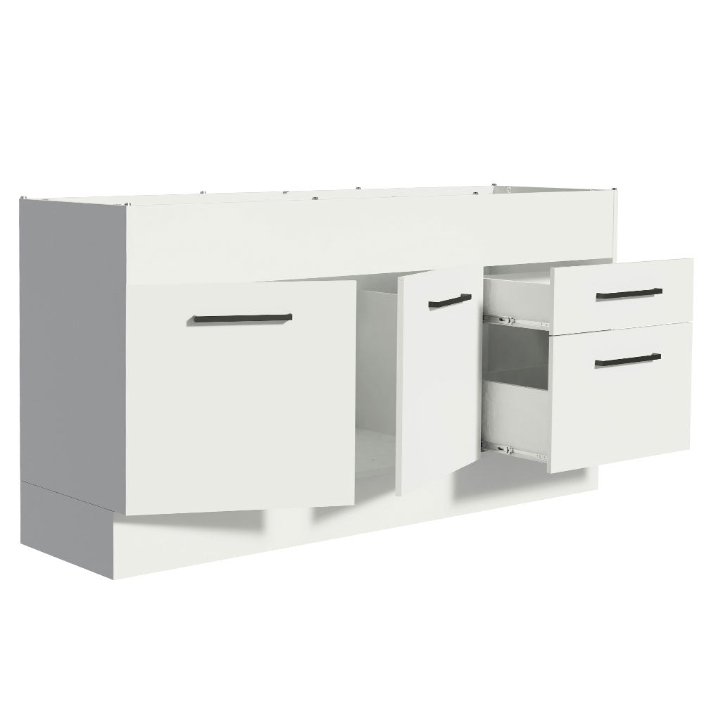 Mueble de Cocina Bajo Agata 1.50 m 2 Puertas 2 Cajones Blanco
