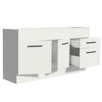 Mueble de Cocina Bajo Agata 1.50 m 2 Puertas 2 Cajones Blanco