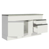 Mueble de Cocina Bajo Glamy 1.50 m 2 Puertas 2 Cajones con Encimera