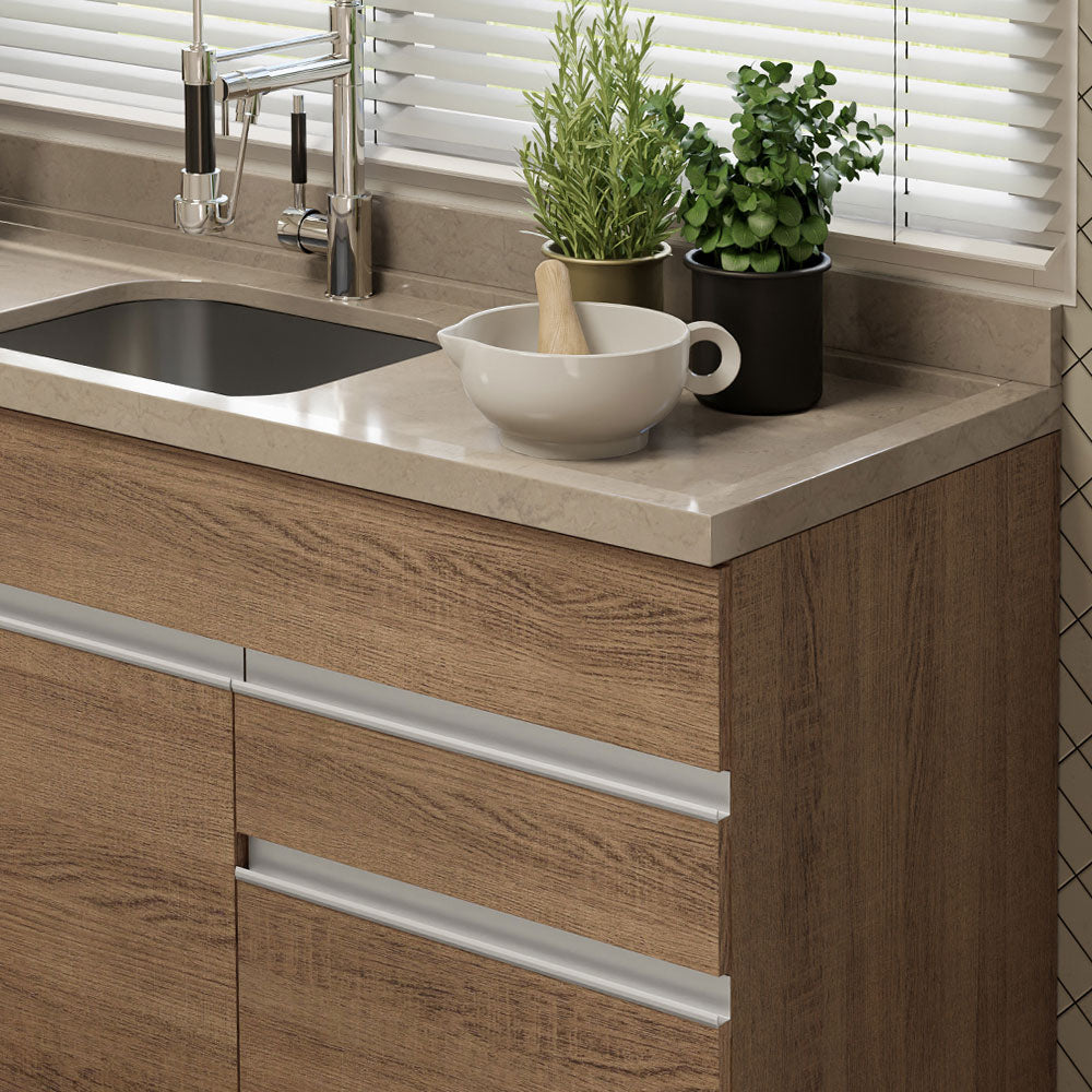 Mueble de Cocina Bajo Glamy 1.50 m 2 Puertas 2 Cajones