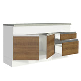 Mueble de Cocina Bajo Glamy 1.50 m 2 Puertas 2 Cajones con Encimera