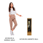 Mueble de Cocina Bajo Portacondimentos Glamy, Agata y Stella 20 cm Marrón