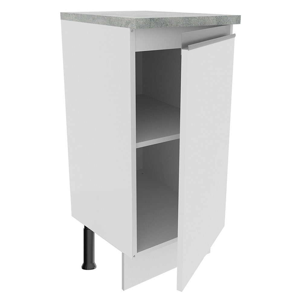Mueble de Cocina Bajo Glamy 35 cm 1 Puerta Blanco