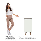 Mueble de Cocina Bajo Reims 35 cm 1 Puerta Blanco