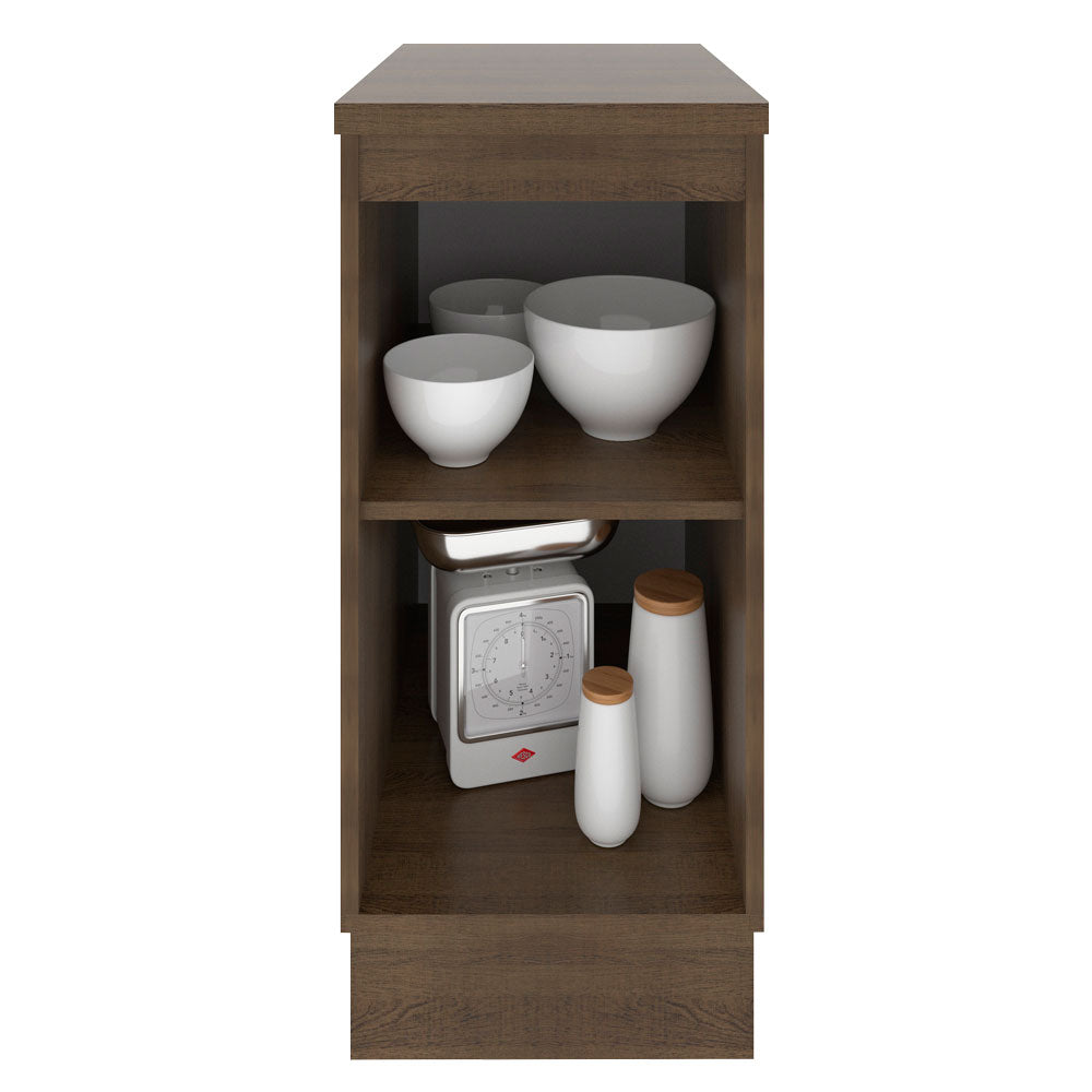Mueble de Cocina Bajo Glamy 35 cm 1 Puerta Marrón