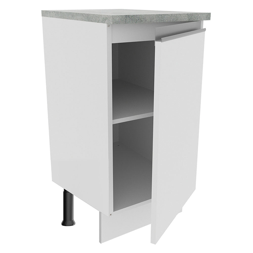 Mueble de Cocina Bajo Glamy 40 cm 1 Puerta Blanco