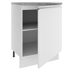 Mueble de Cocina Bajo Glamy 60 cm 1 Puerta Blanco
