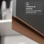 Mueble de Cocina Bajo Reims 70 cm 2 Puertas Negro