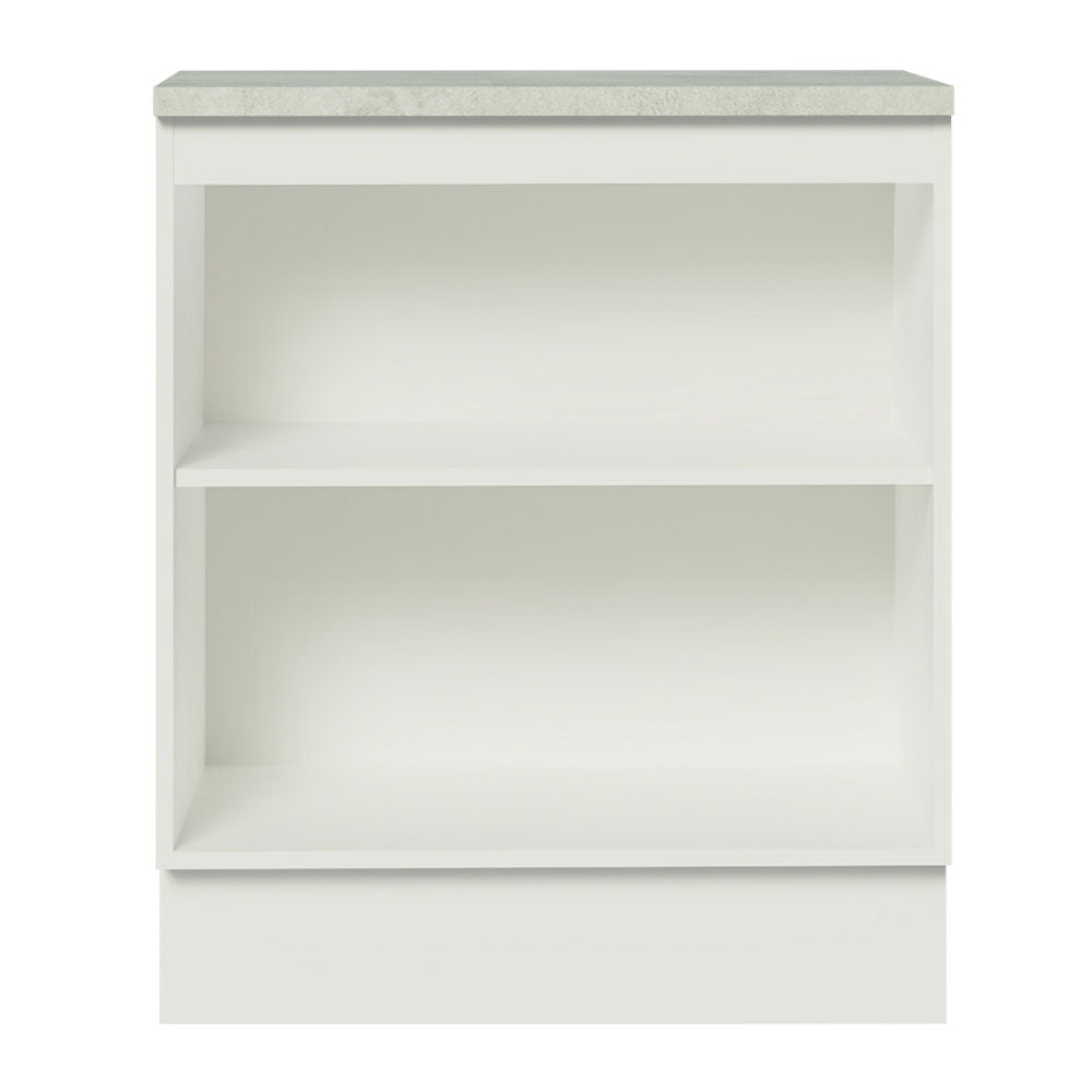 Mueble de Cocina Bajo Glamy 70 cm 2 Puertas Blanco/Marrón