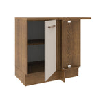 Mueble de Cocina Bajo de Esquina Agata 1 Puerta Marrón/Crema