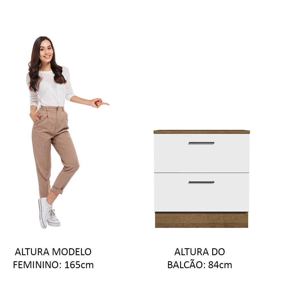 Mueble de Cocina Bajo Agata 80 cm 2 Cajones