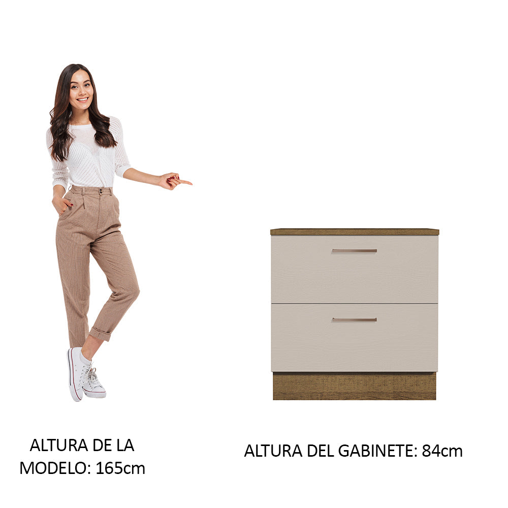 Mueble de Cocina Bajo Agata 80 cm 2 Cajones