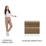 Mueble de Cocina Bajo Glamy 80 cm 2 Cajones