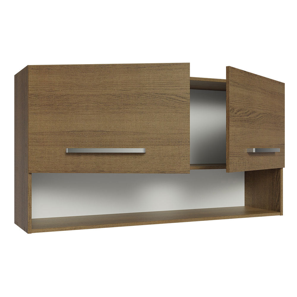 Mueble de Cocina Superior Emilly 1.05 m 2 Puertas 1 Nicho Marrón