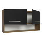Mueble de Cocina Superior Emilly 1.05 m 2 Puertas 1 Nicho Marrón/Negro