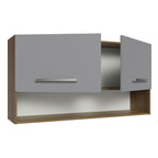 Mueble de Cocina Superior Emilly 1.05 m 2 Puertas 1 Nicho Marrón/Gris