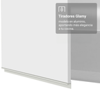 Mueble de Cocina Superior Glamy 1.20 Metros 2 Puertas Blanco