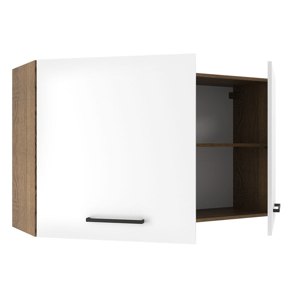 Mueble de Cocina Superior Agata 1.20 Metros 2 Puertas Marrón/Blanco