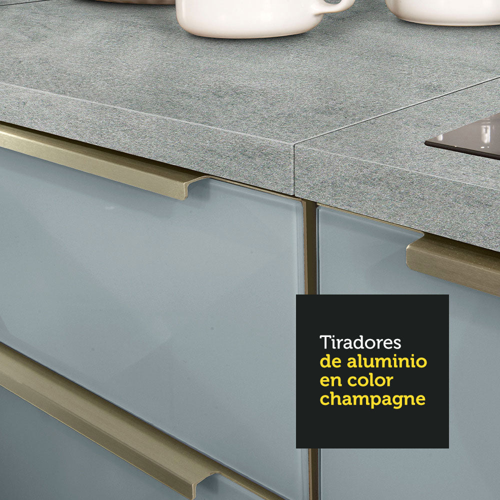 Mueble de Cocina Superior Lux 1.20 Metros 2 Puertas BlancoGris
