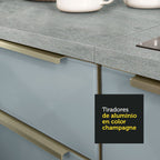 Mueble de Cocina Superior Lux 1.20 Metros 2 Puertas BlancoGris