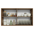Mueble de Cocina Superior Vik 1.20 Metros 2 Puertas Marrón/Verde