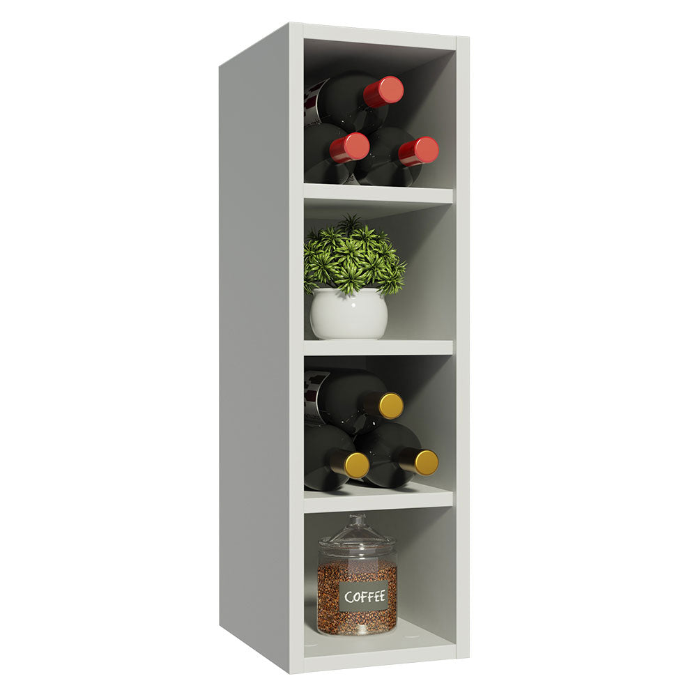 Mueble de Cocina Superior Portabotellas Glamy 4 Nichos 20 cm
