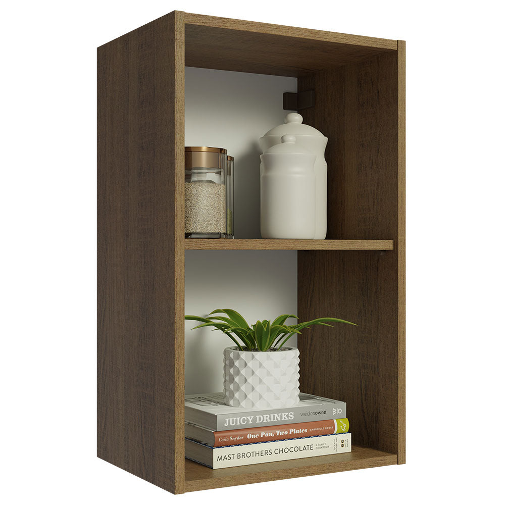 Mueble de Cocina Superior 40 cm Abierto 2 Nichos Marrón Madesa