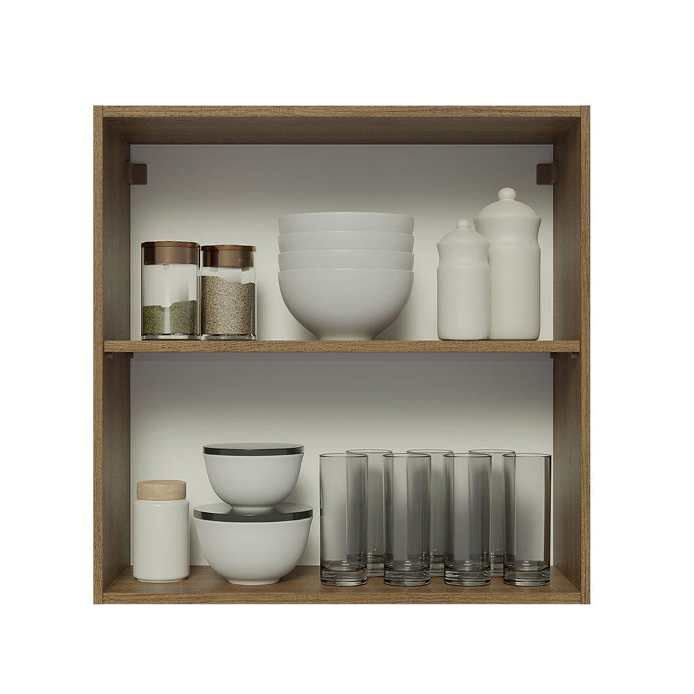 Mueble de Cocina Superior Glamy 70 cm 2 Puertas Marrón